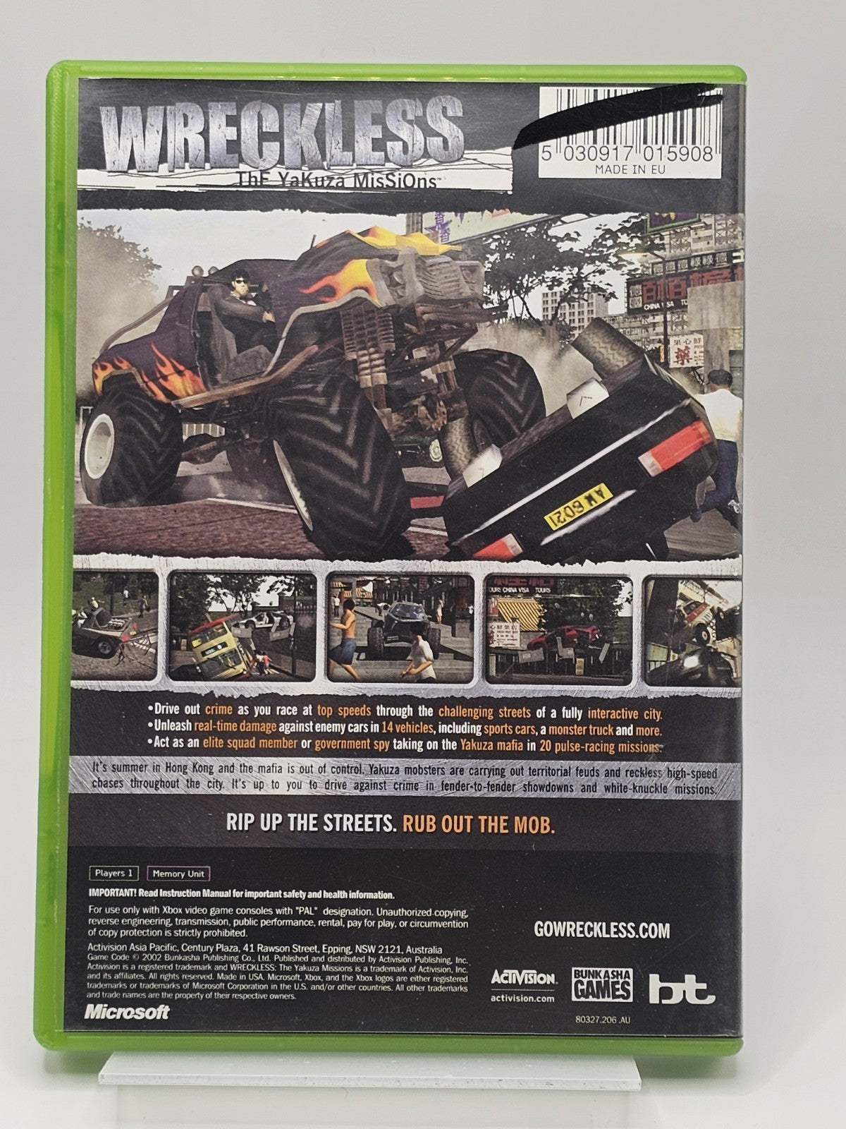 Wreckless: Yakuza Missions - Microsoft Xbox - Complete - PAL - Great Condition Xbox RetroExchange Australia