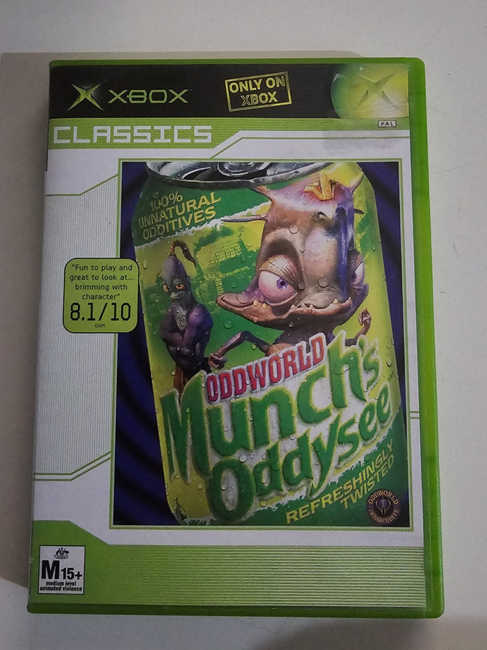 Oddworld Munch's Oddysee XBOX Microsoft Original AUS PAL - Ex Rental | Retro Exchange