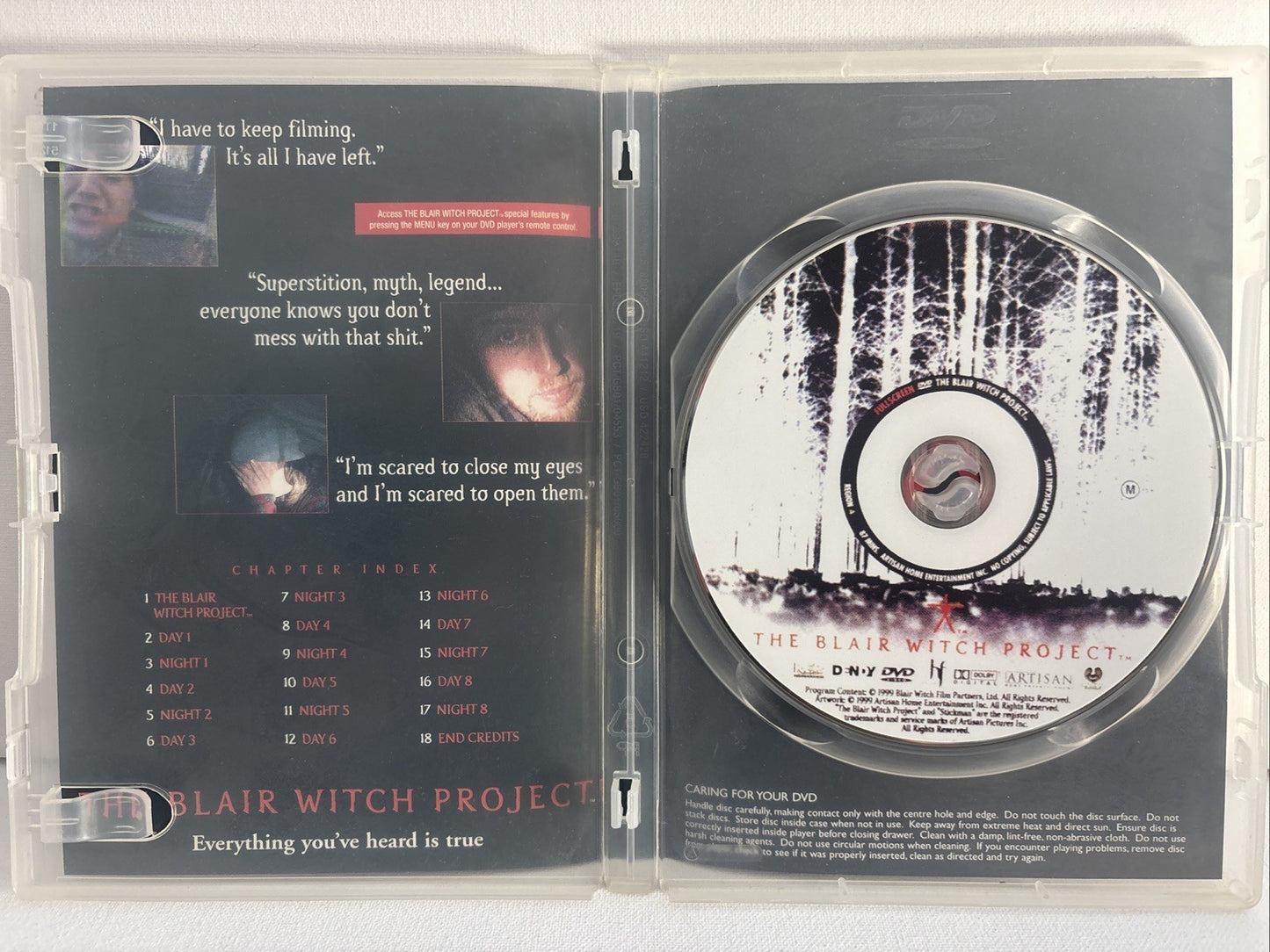 The Blair Witch Project (DVD, 1998) DVD RetroExchange Australia
