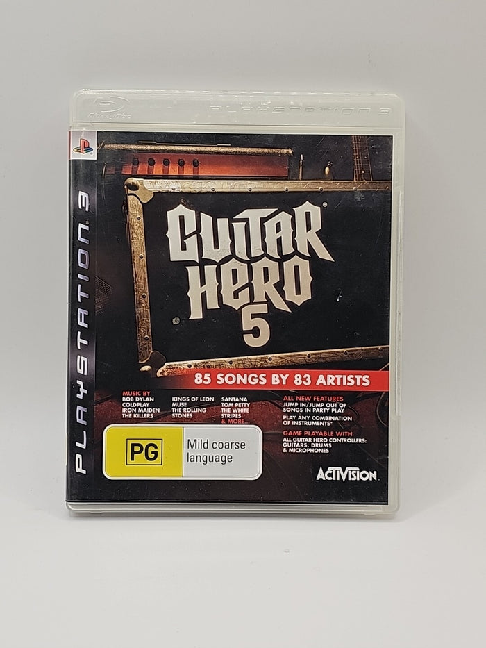Guitar Hero 5 + Manual - PS3 - Tested & Working - Free Postage | Retro Exchange