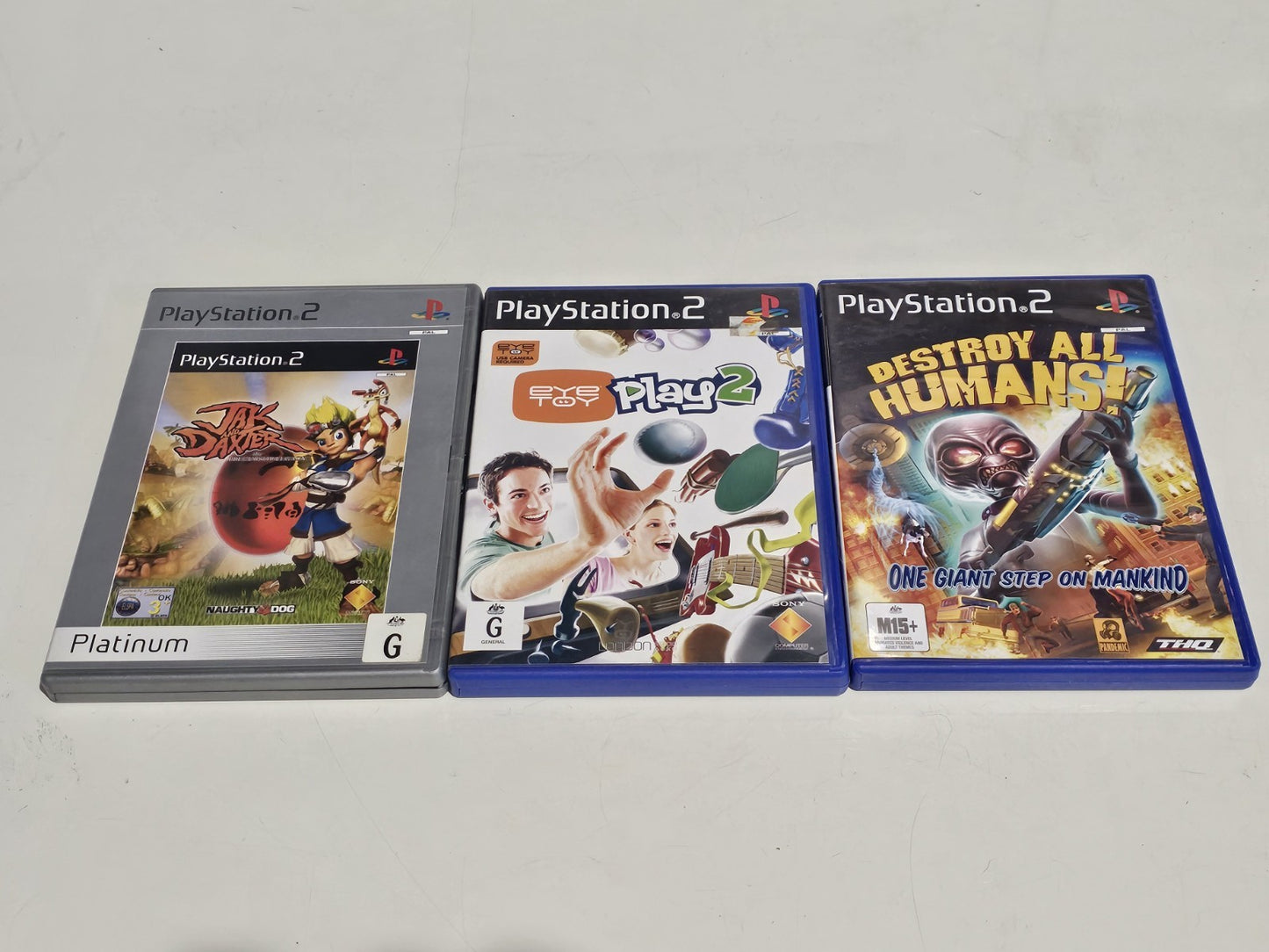 Sony PlayStation 2 Slim SCPH-90002 | Controller/Eyetoy/3 Games PlayStation 2 PS2 Console Bundle Retro Exchange Australia