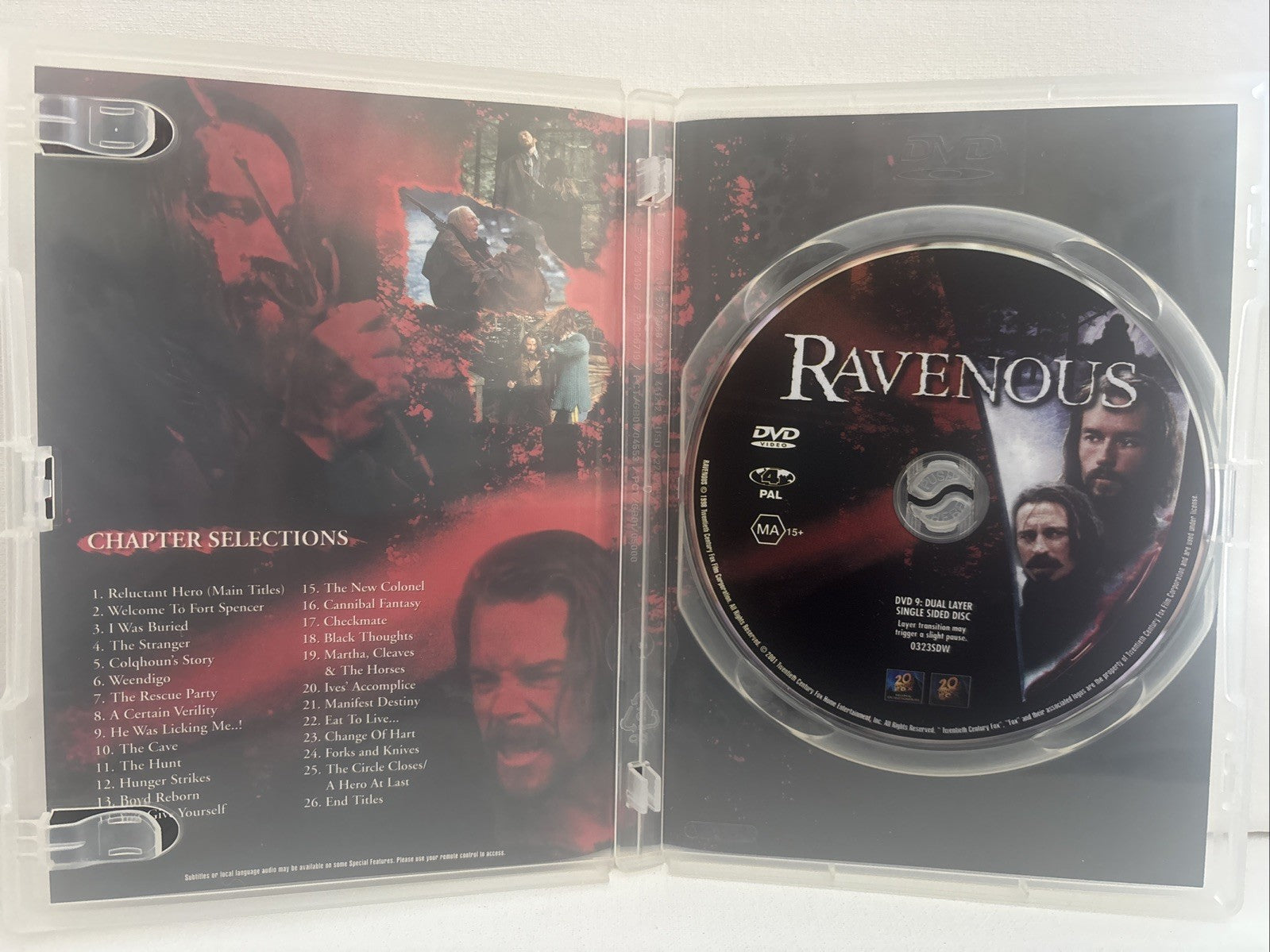 Ravenous (DVD, 1998) Horror Region 4 DVD RetroExchange Australia