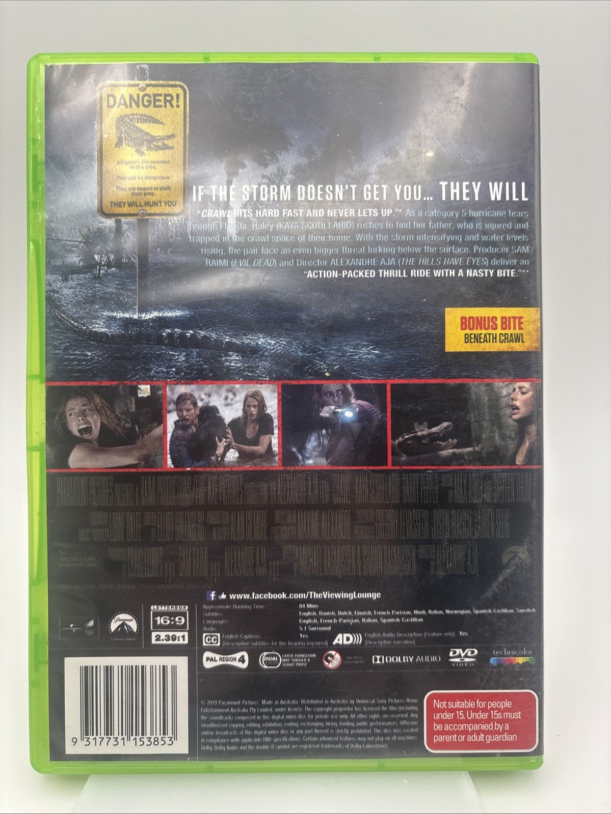 Crawl (DVD, 2019) Horror Region4 DVD RetroExchange Australia
