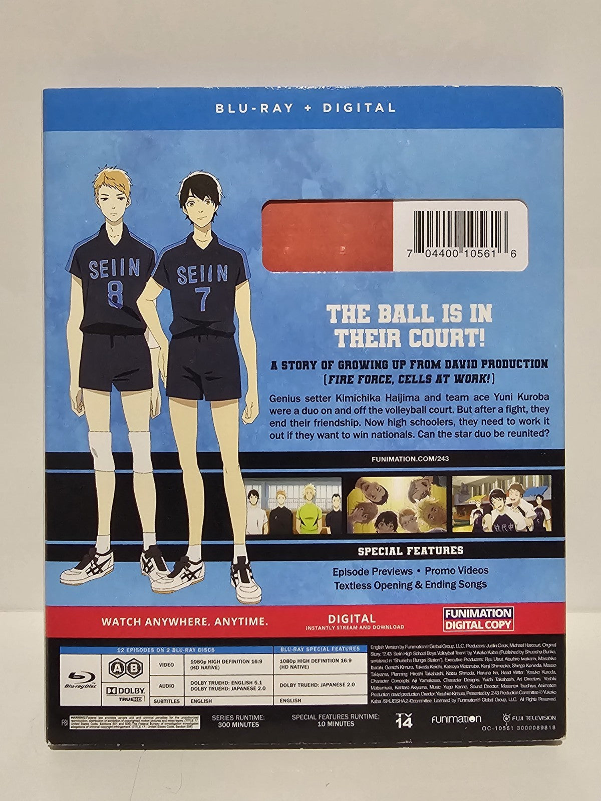 2.43-Seiin High School Boys Volleyball Team: Season 1 (Blu-ray, 2020) Dvd Retro Exchange Australia