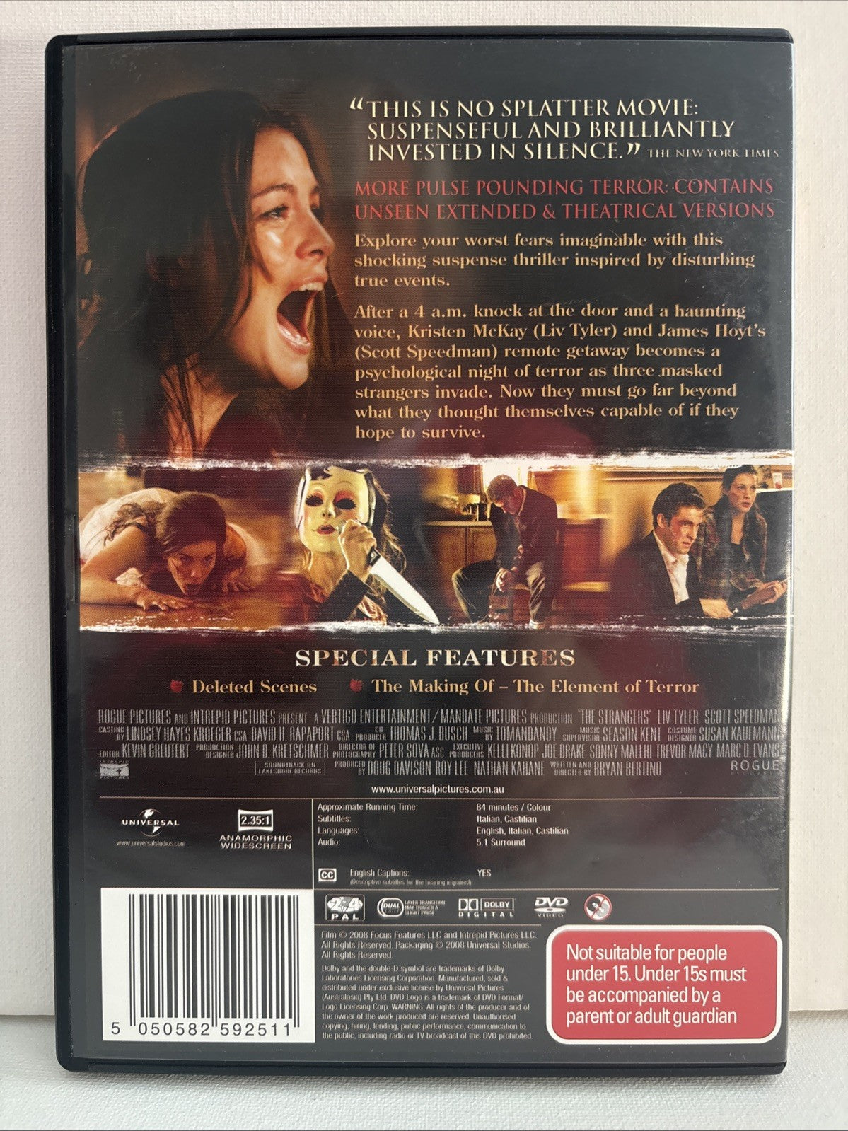 The Strangers (DVD, 2008) Horror Region 4 Retro Exchange Australia