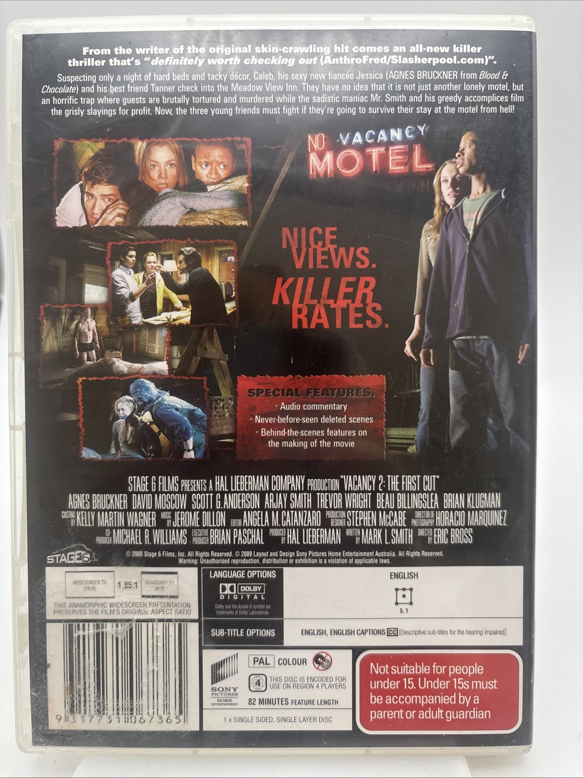 Vacancy 2-The First Cut (DVD, 2008) Horror Region 4 Ex Rental DVD RetroExchange Australia