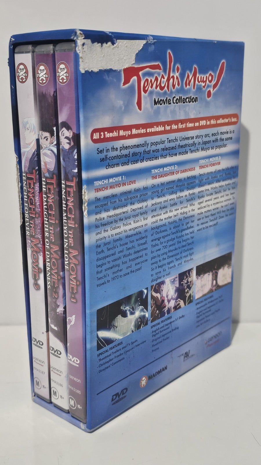 Tenchi Muyo! Movie Collection DVD Box Set 1996 Region 4 Retro Exchange Australia