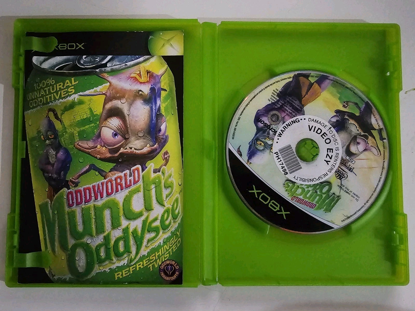 Oddworld Munch's Oddysee XBOX Microsoft Original AUS PAL - Ex Rental Original Xbox Game Retro Exchange Australia