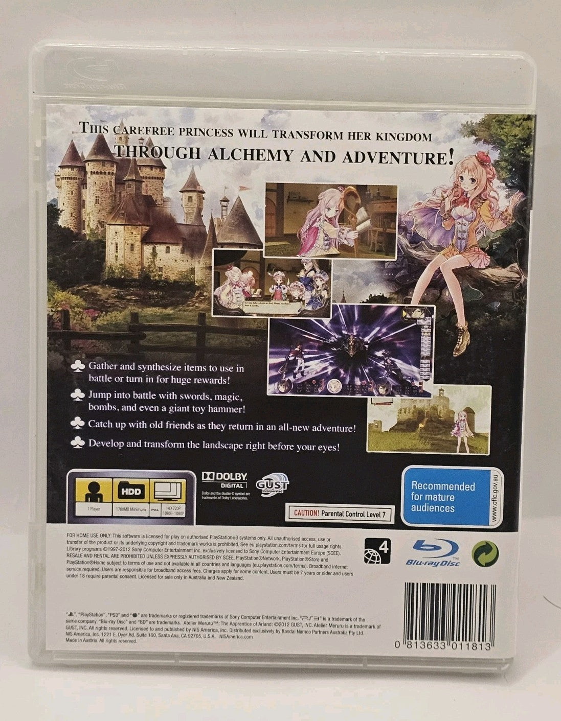 Atelier Meruru: The Apprentice of Arland PS3 PAL Like New PlayStation 3 PS3 Game Retro Exchange Australia