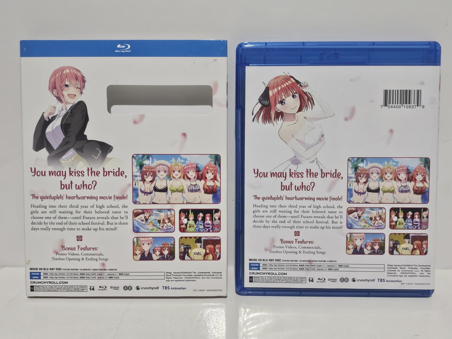 The Quintessential Quintuplets Movie (Blu-ray) Region A+B Dvd Retro Exchange Australia