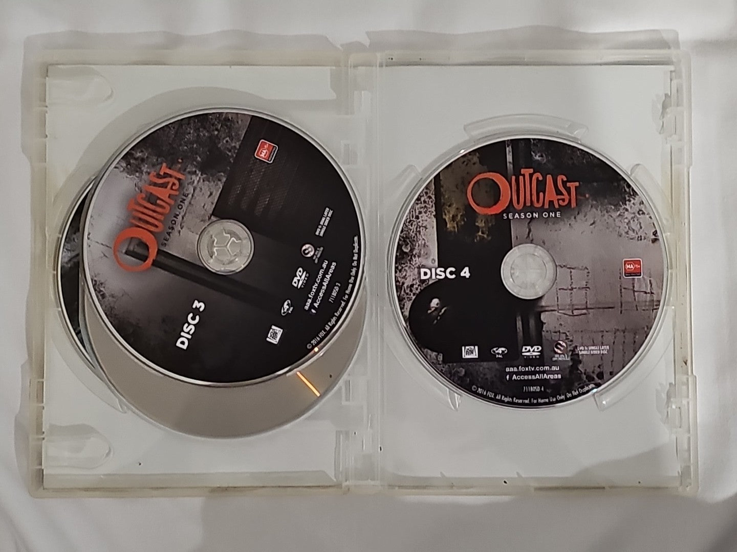 Outcast Season One 1 DVD 4 Disc Set Region 4 PAL Dvd Box Set Retro Exchange Australia