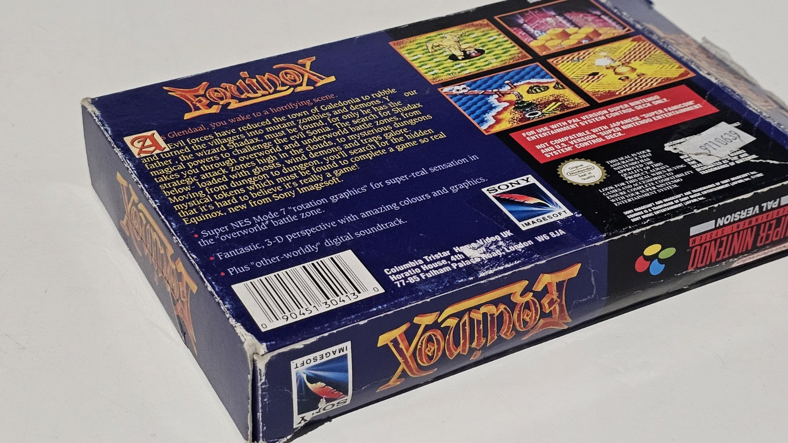 Equinox SNES PAL Complete In Box CIB Original Tray Super Nintendo Tested Working Game Retro Exchange Australia