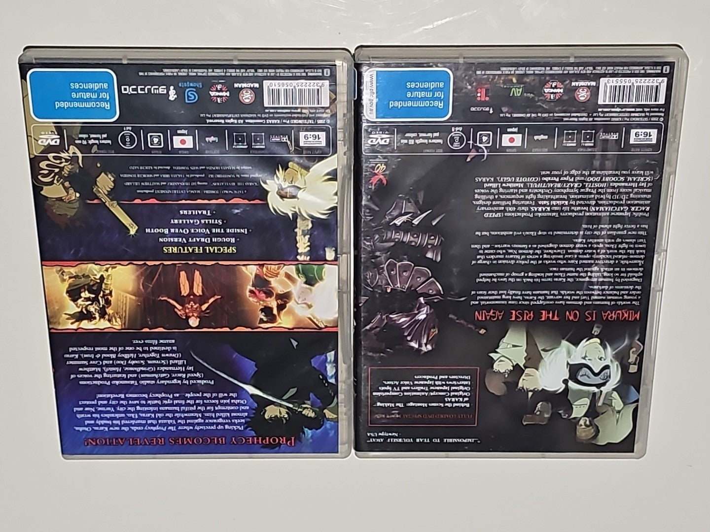Sealed Karas: Movie Collection The Revelation and The Prophecy (DVD, 2005) Manga Dvd Box Set Retro Exchange Australia