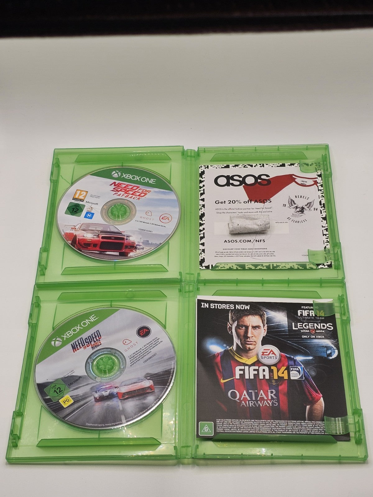 Xbox One Need For Speed + Rivals + Payback Bundle Tested Working Xbox RetroExchange Australia