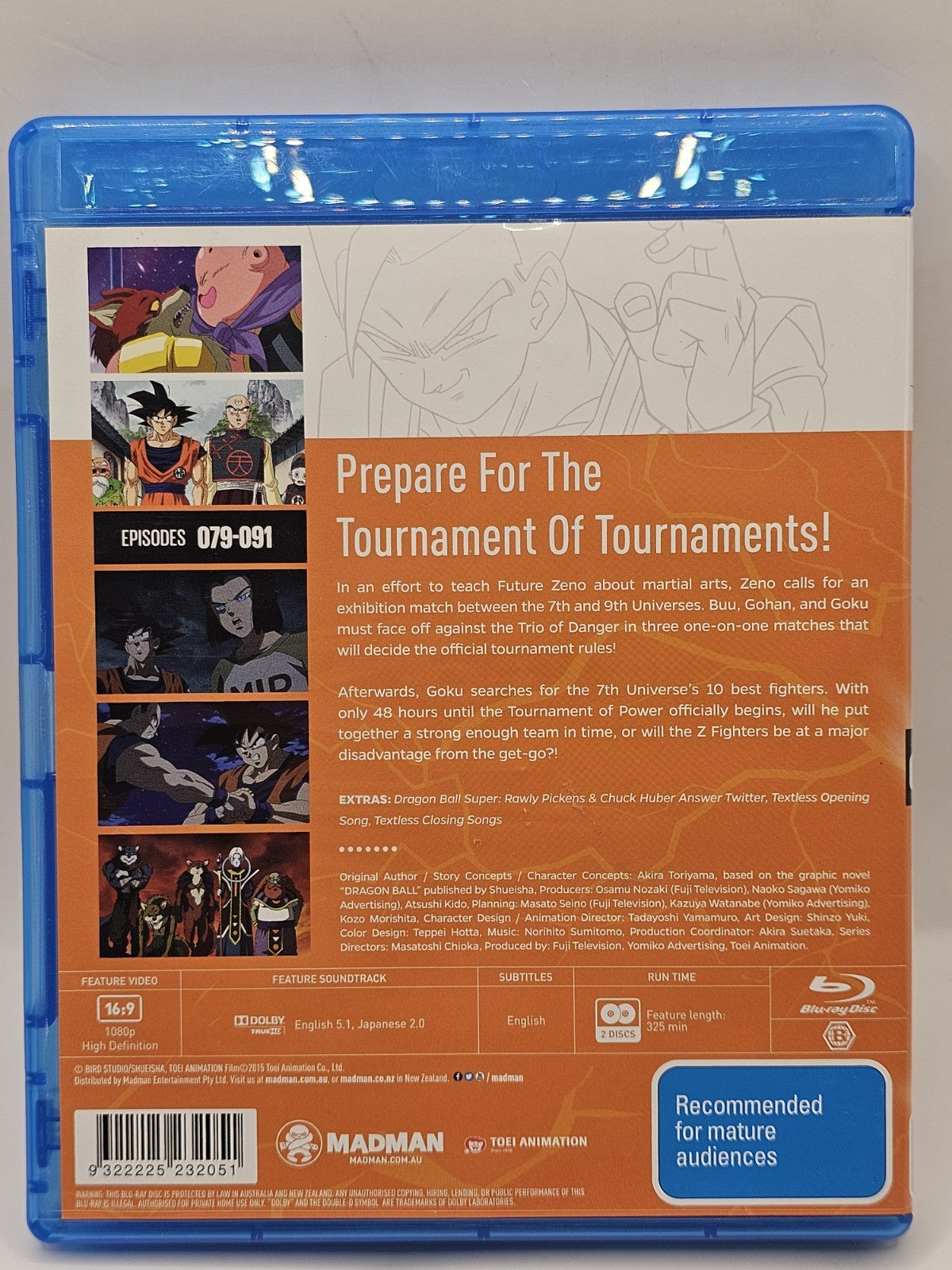 Dragon Ball Super: Part 7: Eps 79-91 (Blu-ray, 2017) Dvd Retro Exchange Australia