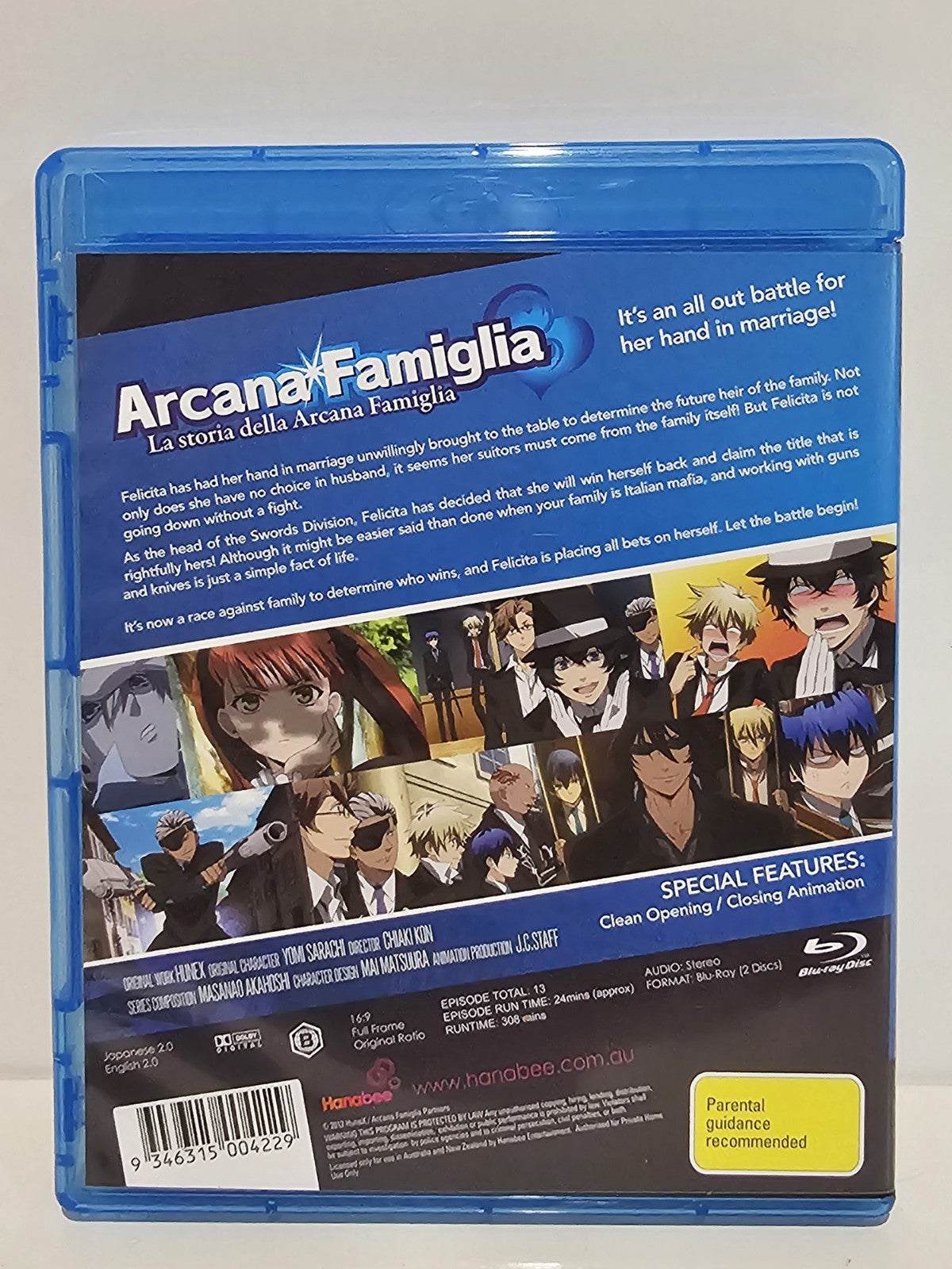 Arcana Famiglia La Storia Della - Anime Season Collection Blu Ray Region B Dvd Box Set Retro Exchange Australia