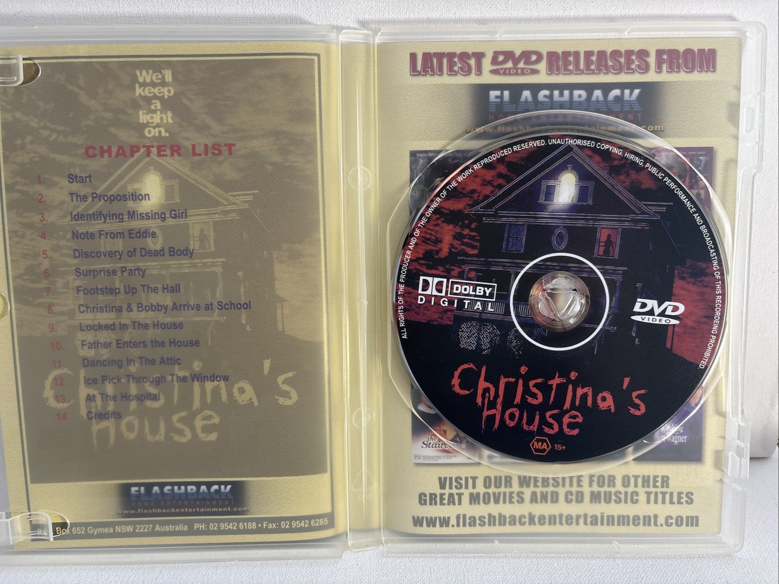 Christina's House (DVD, 2000) Horror DVD RetroExchange Australia