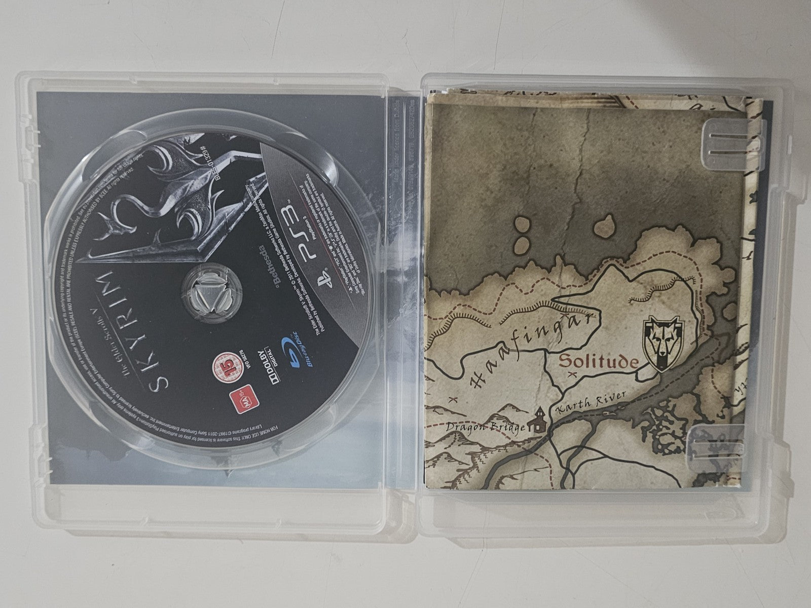 The Elder Scrolls V Skyrim - PS3 PlayStation 3 With Map & Manual PlayStation 3 PS3 Game Retro Exchange Australia