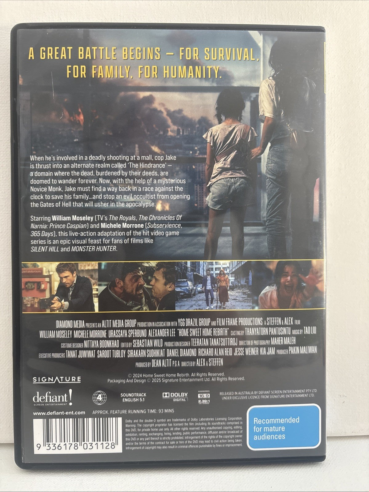 Rebirth: Home Sweet Home DVD | Michele Morrone, William Moseley | Region 4 DVD RetroExchange Australia