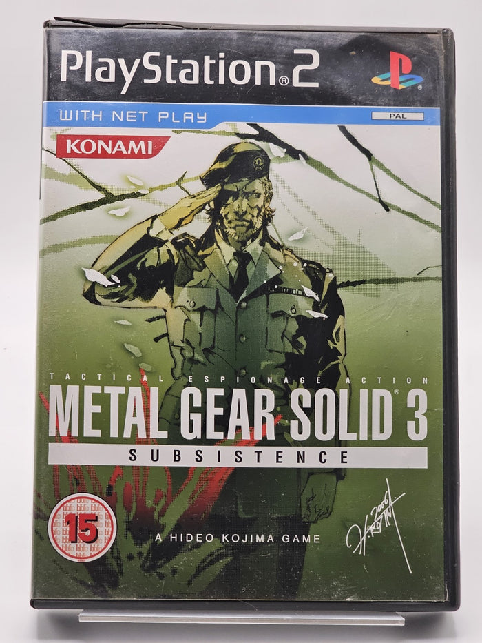 Metal Gear Solid 3 Subsistence PS2 Game PAL 3 Disc Complete | Retro Exchange