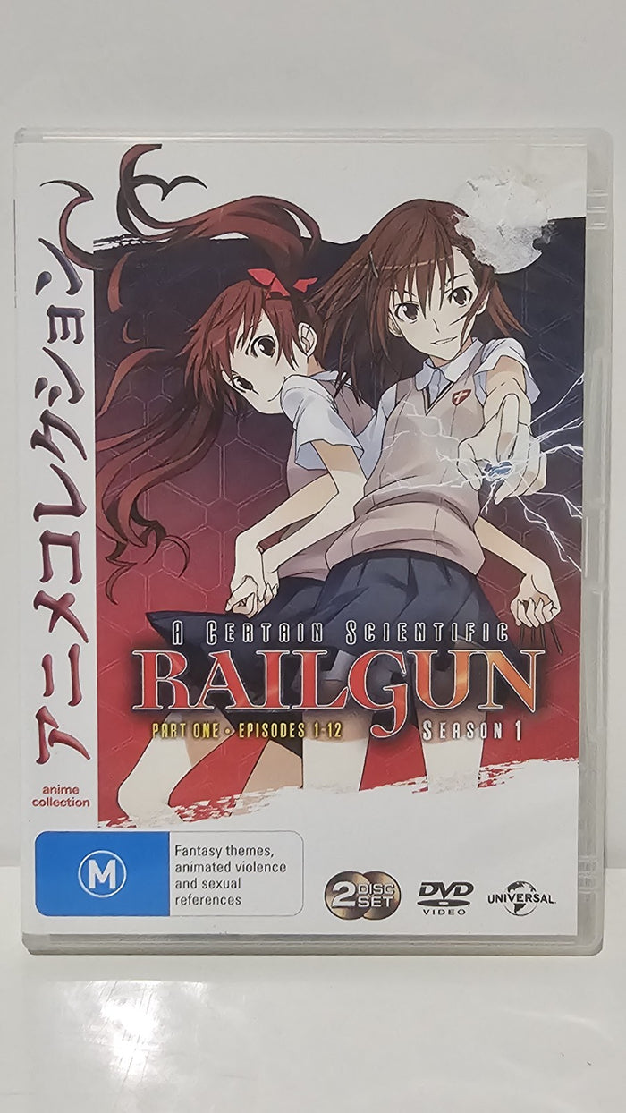 A CERTAIN SCIENTIFIC RAILGUN Part One Episodes 1-12 Season 1 DVD - Region 4 | Retro Exchange