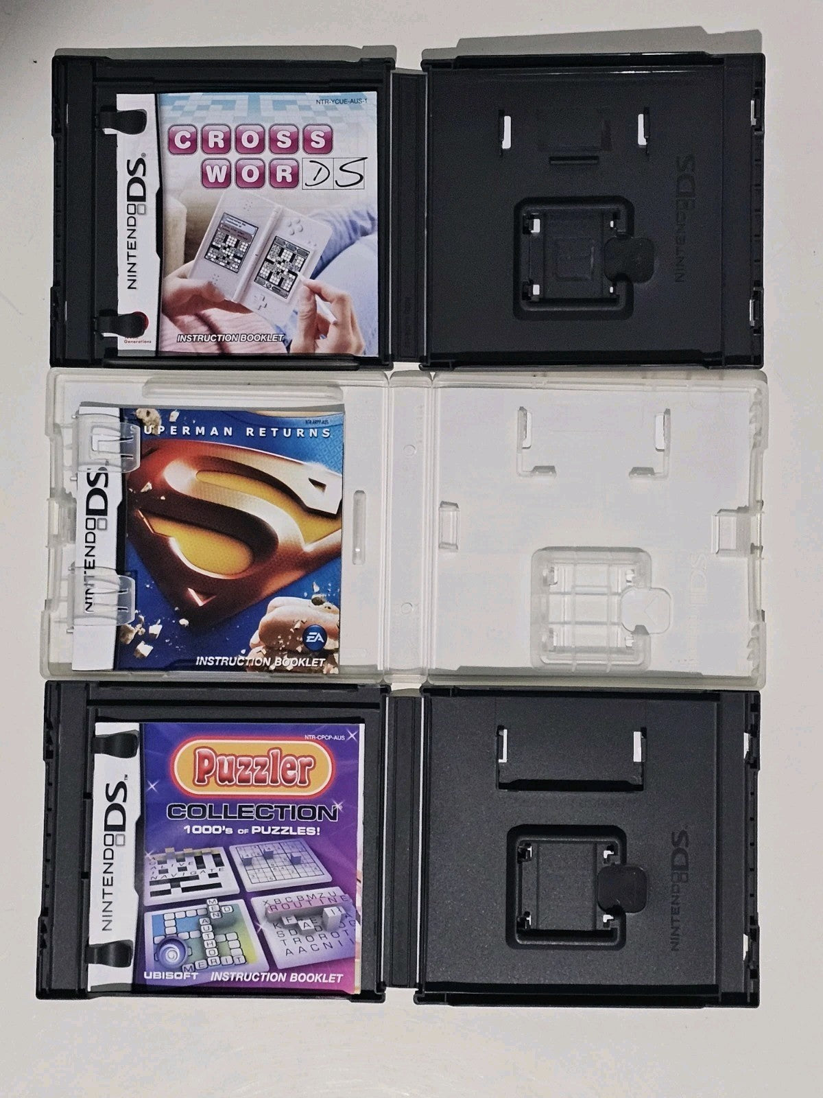 Nintendo DS Case & Manual Bundle – NO GAMES – Case Only Lot Retro Exchange Australia