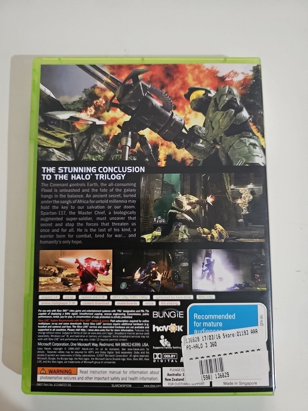 Halo 3 Classics Xbox 360 - PAL Game Retro Exchange Australia