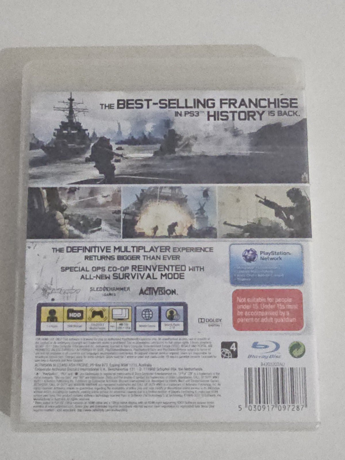 Call of Duty Modern Warfare 3 PS3 Game Playstation 3 MW3 PlayStation 3 PS3 Retro Exchange Australia