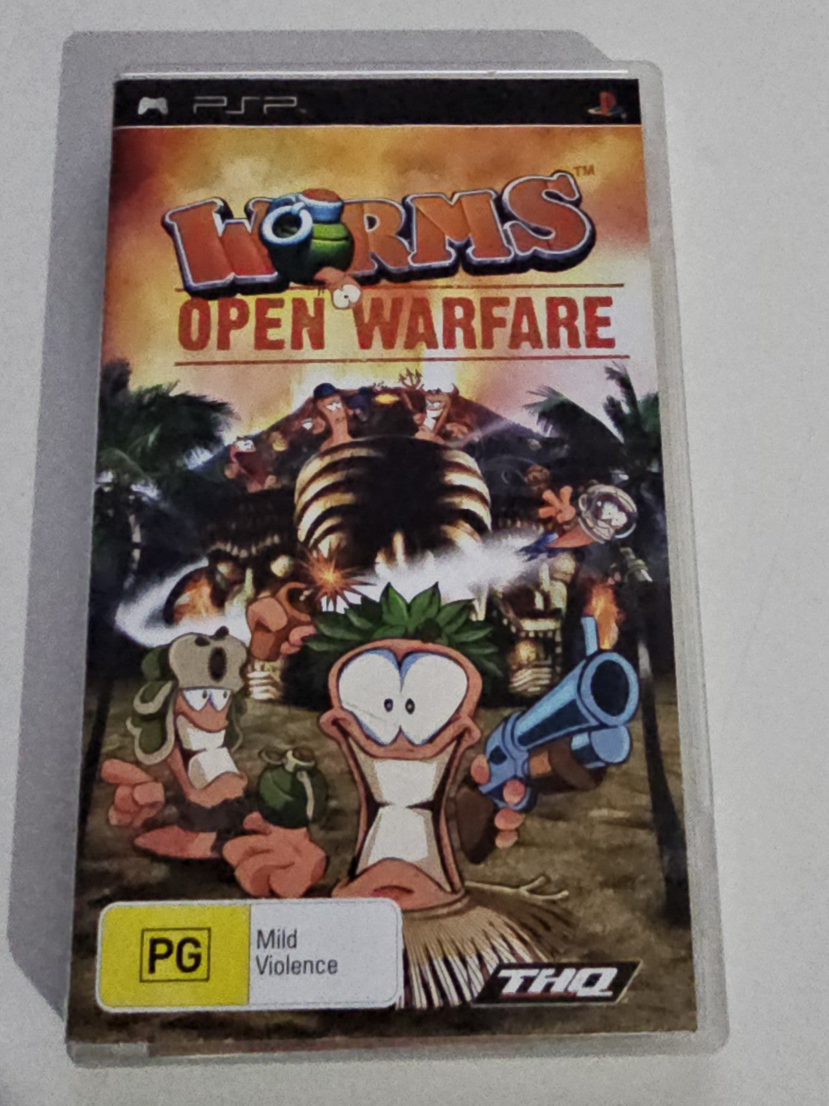 Worms: Open Warfare With Manual (Sony PlayStation Portable PSP, 2006) Game Retro Exchange Australia