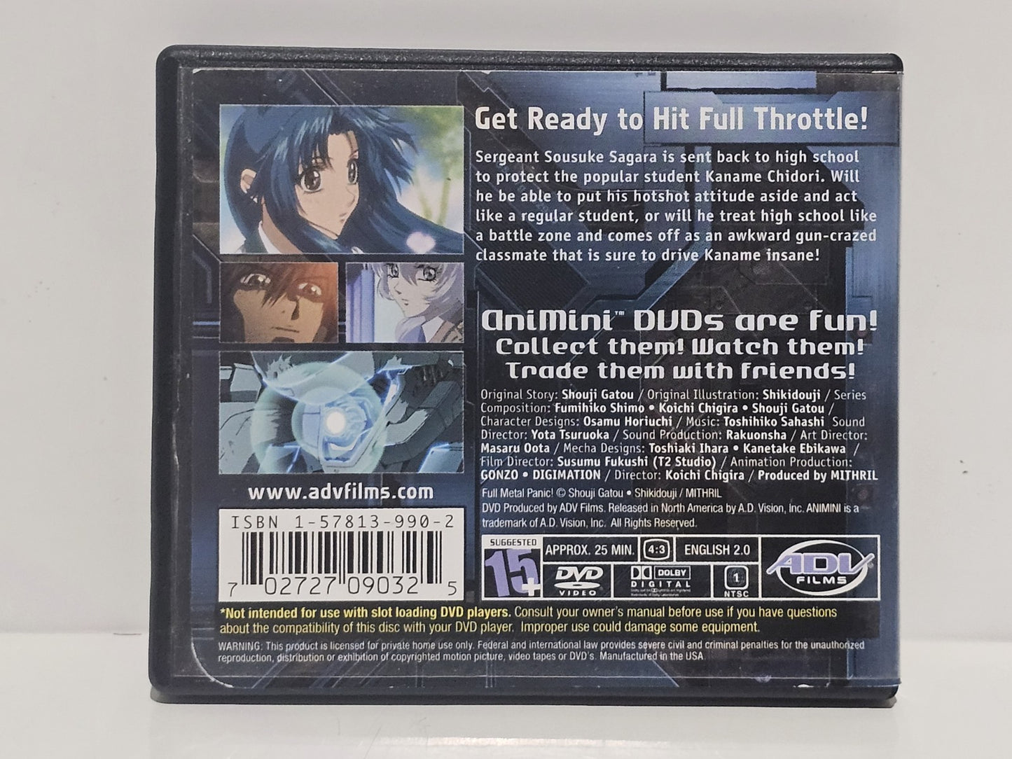 Full MetalPanic: Vol.1 Animini (Mini DVD) NTSC Region 1 Retro Exchange Australia