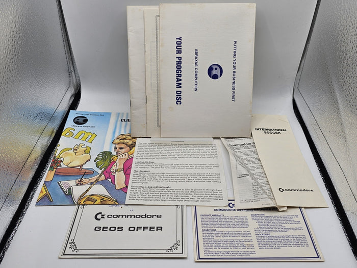 Commodore 64 Abraxas Business Software Program Disc Manual Bundle C64 | Retro Exchange