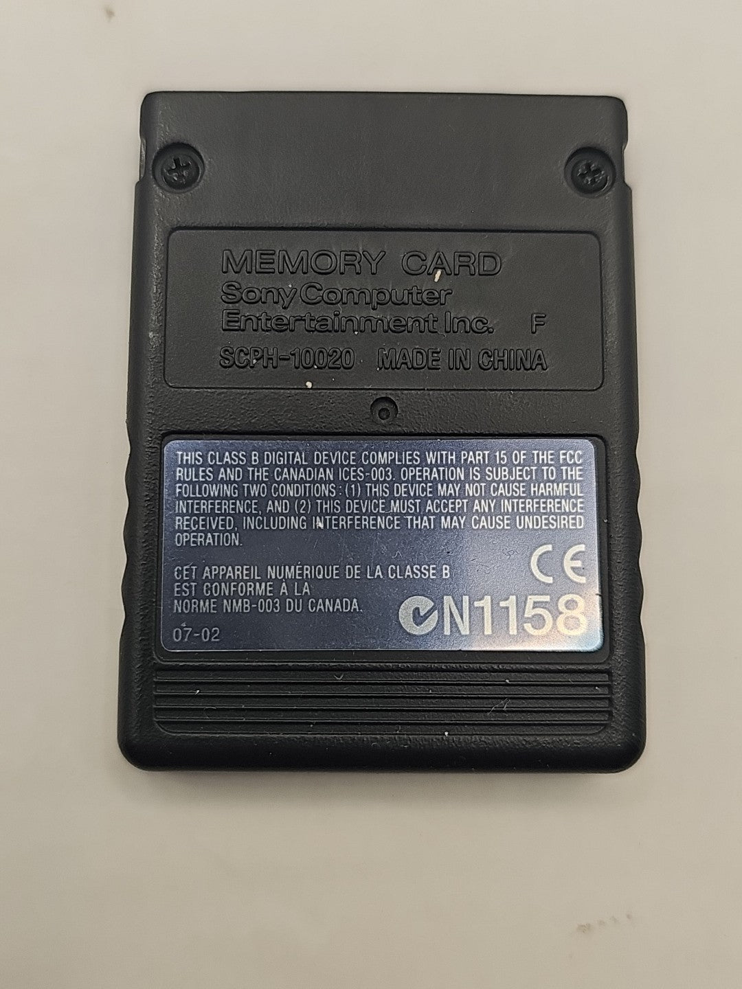 Official Original OEM Sony PlayStation 2 II Memory Card (Black) PS2 Authentic! PlayStation 2 PS2 Accessory Retro Exchange