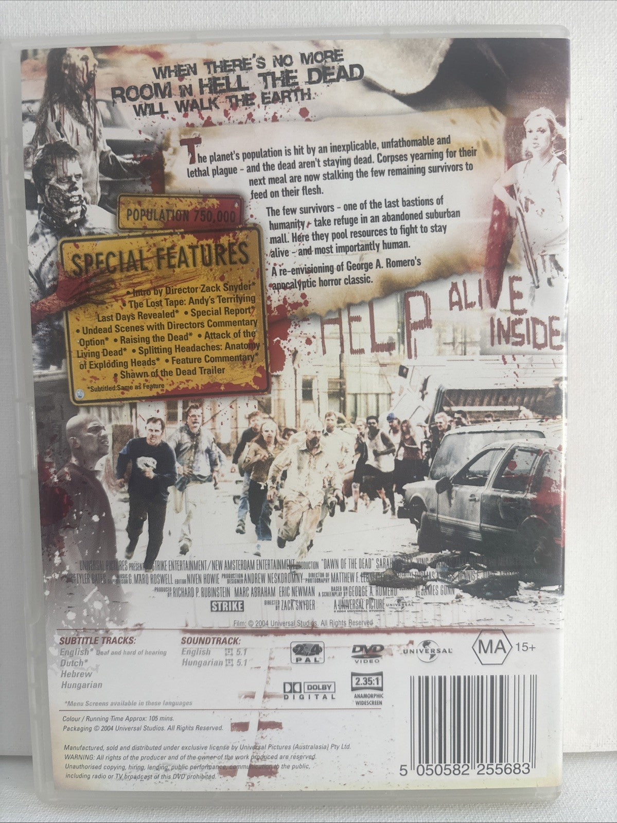 Dawn of the Dead (DVD, 2004) Horror Region 2 & 4 DVD RetroExchange Australia