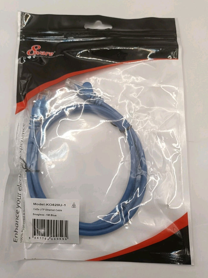 Cat5e Utp Ethernet Cable | 1m Blue | 8ware | | Retro Exchange