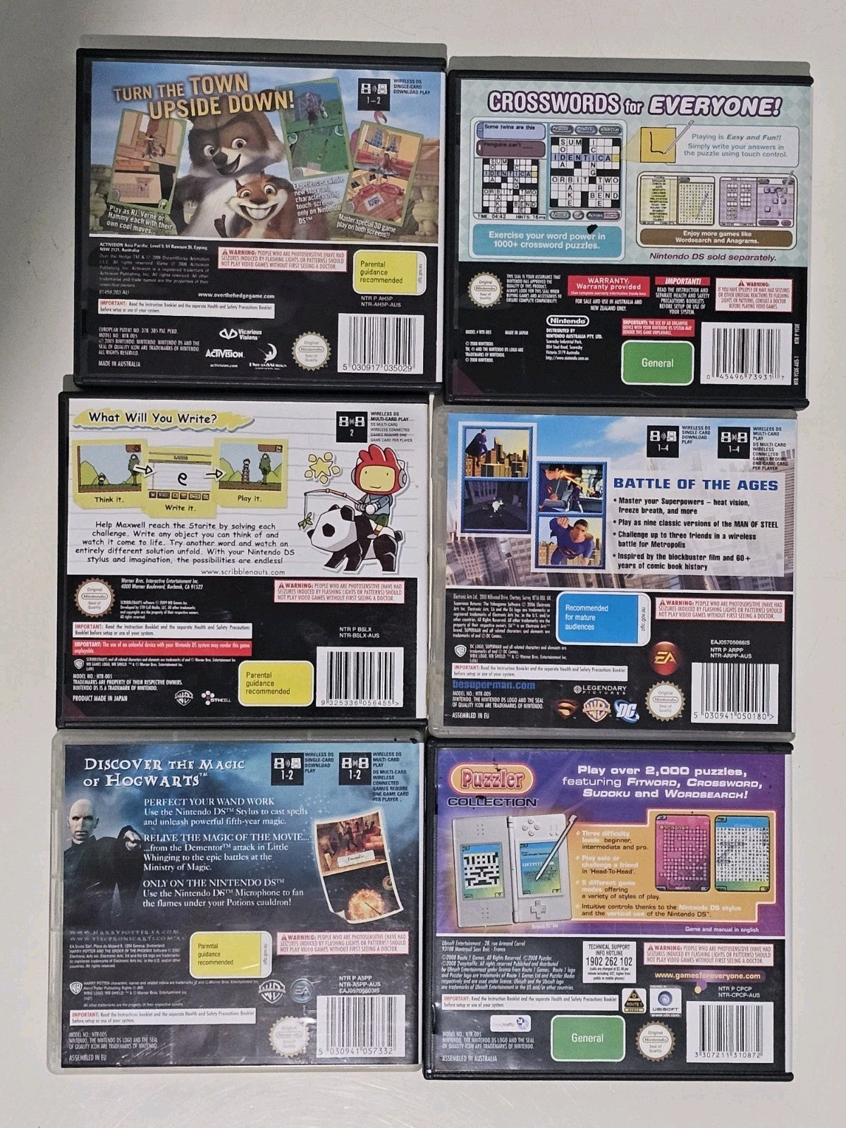 Nintendo DS Case & Manual Bundle – NO GAMES – Case Only Lot Retro Exchange Australia