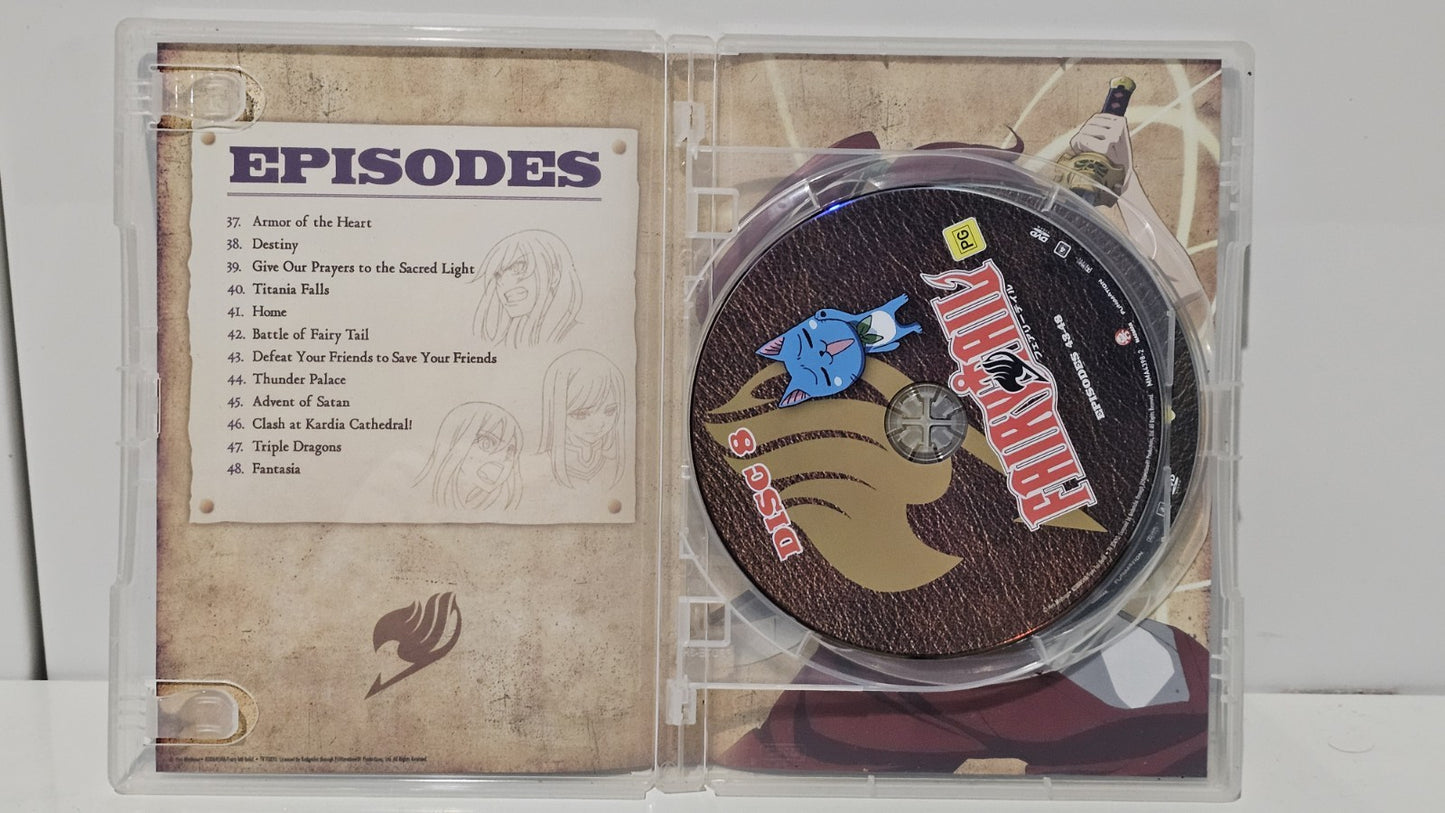 Fairy Tail Collection 4 DVD Region 4 PAL Episodes 37–48 Madman 2 Discs Dvd Box Set Retro Exchange Australia