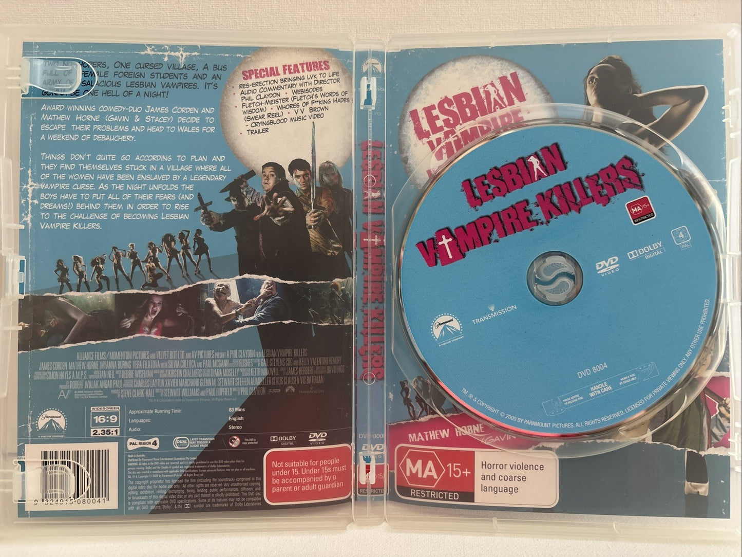 Lesbian Vampire Killers (DVD, 2009) Region4 Retro Exchange Australia