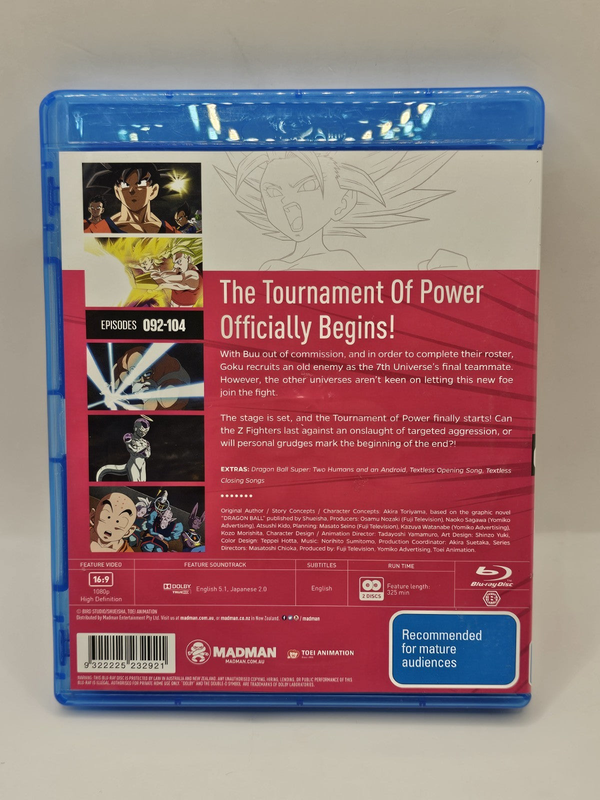 Dragon Ball Super Part 08 Episodes 92-104 Bluray AUS Dvd Retro Exchange Australia