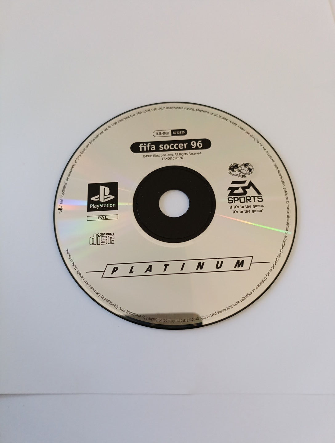 FIFA Soccer 96' (Disc Only) - Sony Playstation 1 - Ps1 PlayStation 1 PS1 Game Retro Exchange Australia