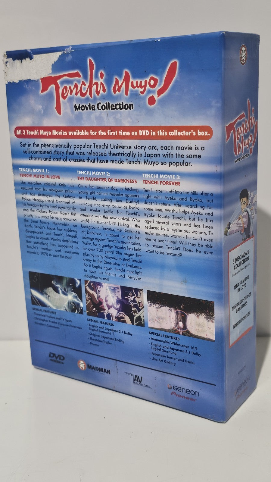 Tenchi Muyo! Movie Collection DVD Box Set 1996 Region 4 Retro Exchange Australia