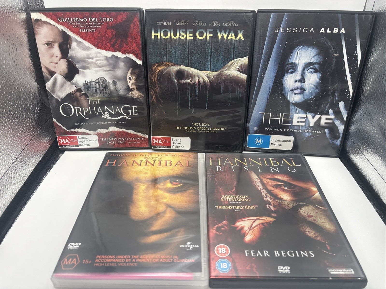 Horror DVD Bundle:The Orphanage,House If Was, The Eye, Hannibal, Hannibal Rising DVD RetroExchange Australia