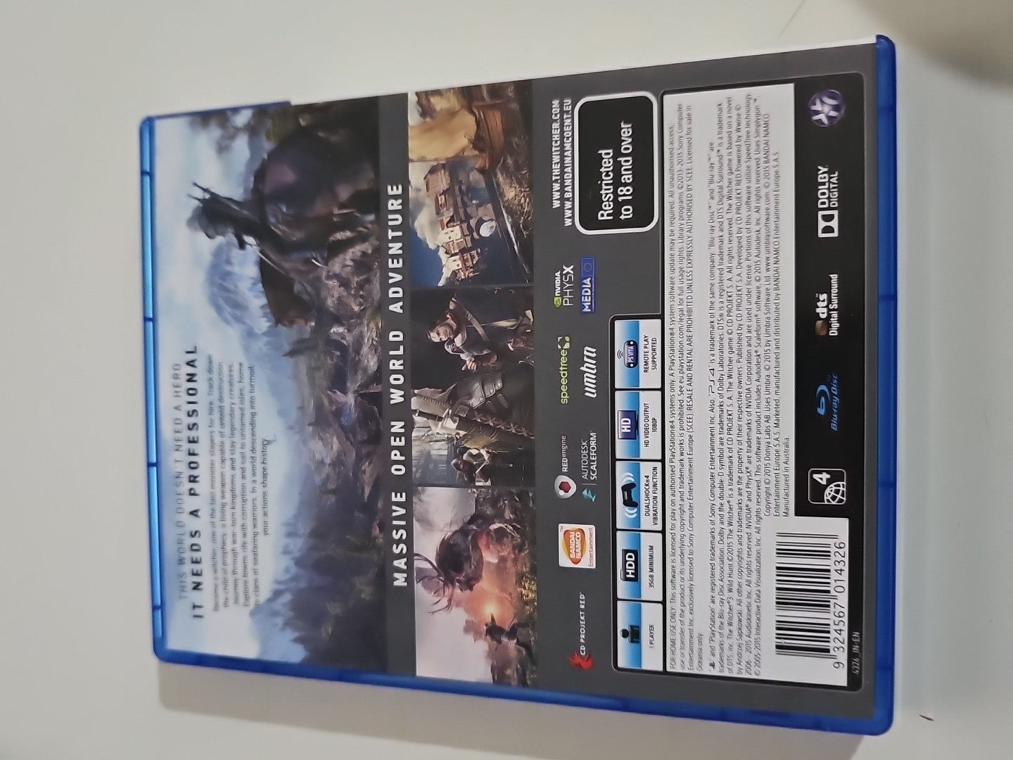 The Witcher III 3 Wild Hunt PS4 Game Playstation 4 - With Slip PlayStation 4 PS4 Retro Exchange Australia