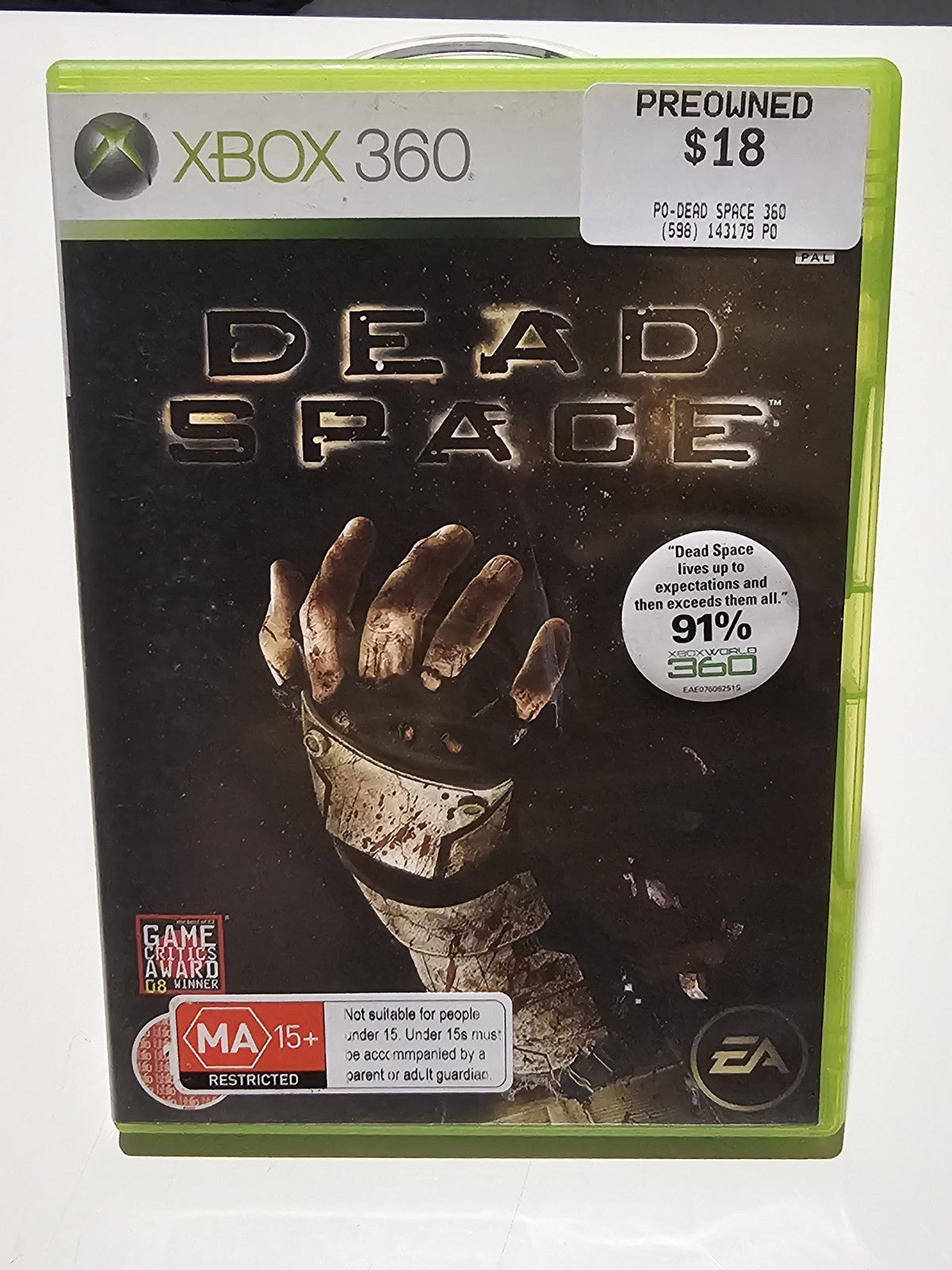 Dead Space Xbox 360 2008 Survival Horror Electronic Arts MA15 Game Retro Exchange Australia