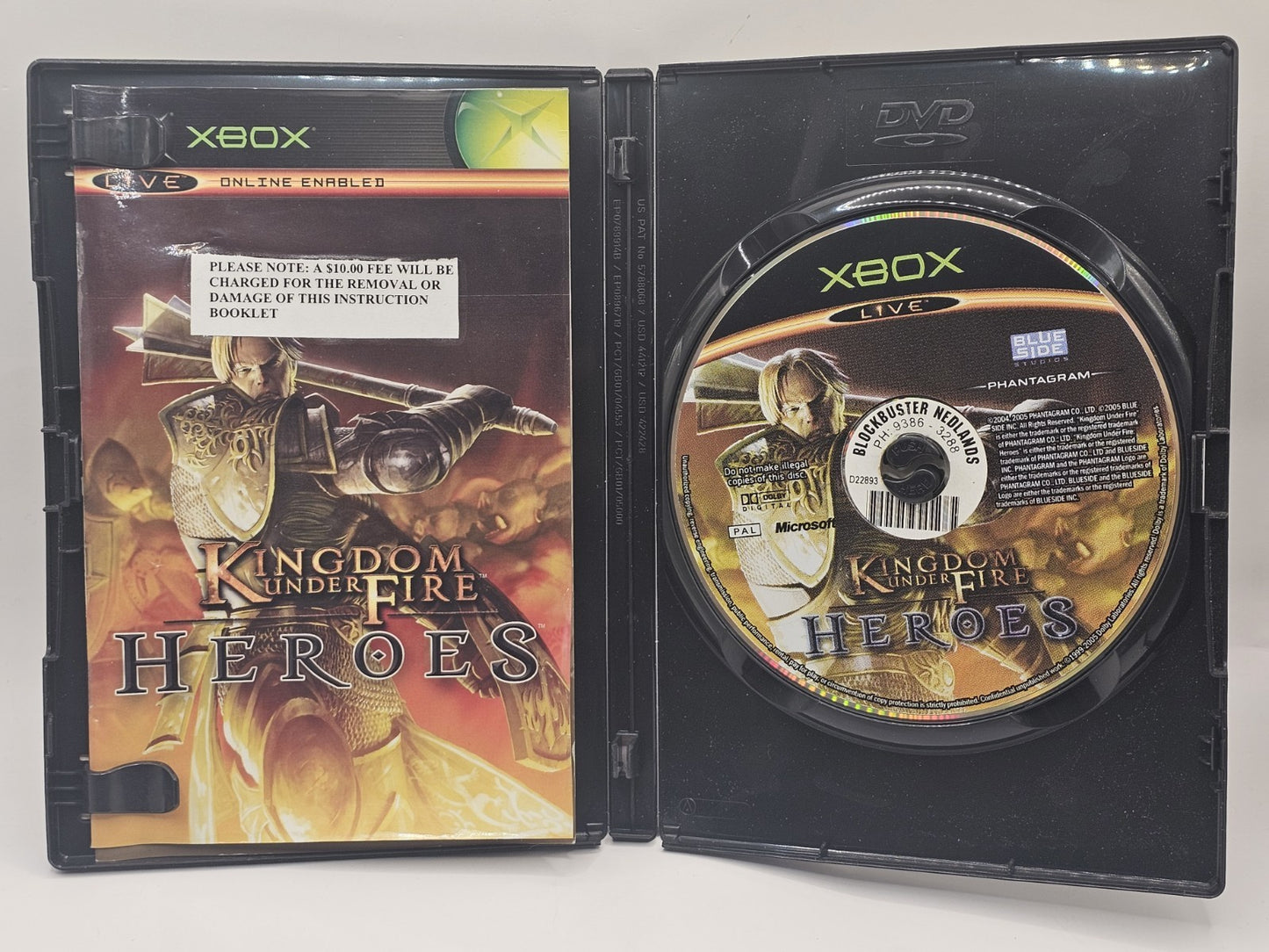 Kingdom Under Fire Heroes - Microsoft Xbox Original Complete With Manual (PAL) Original Xbox Game Retro Exchange Australia