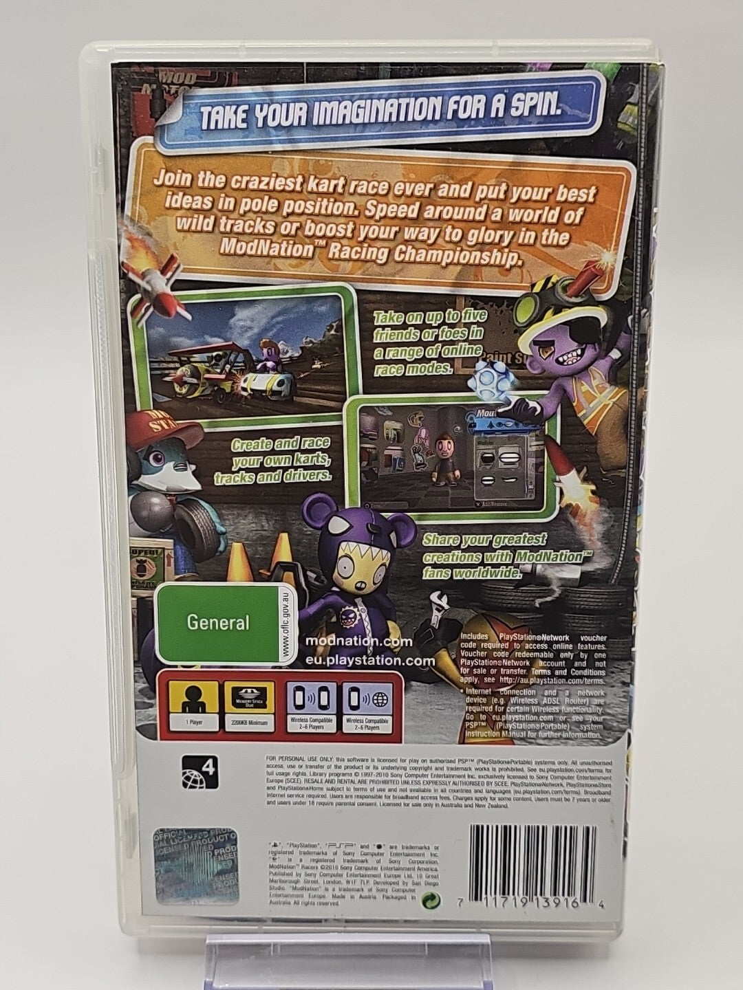 ModNation Racers | PSP Playstation Portable Pal Racing Complete Game Retro Exchange Australia