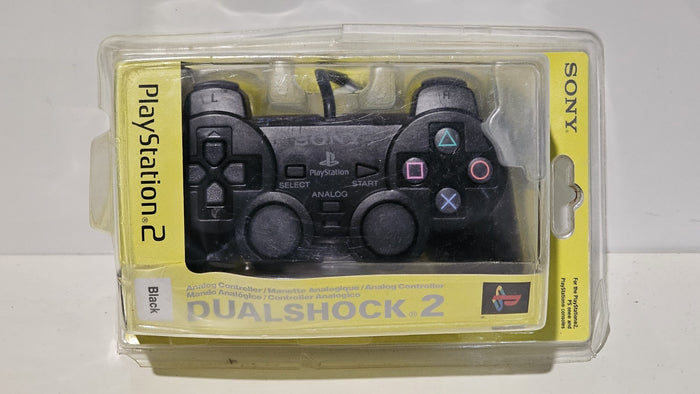 New Sony PlayStation 2 Dual Shock 2 , Black, Factory Sealed. | Retro Exchange