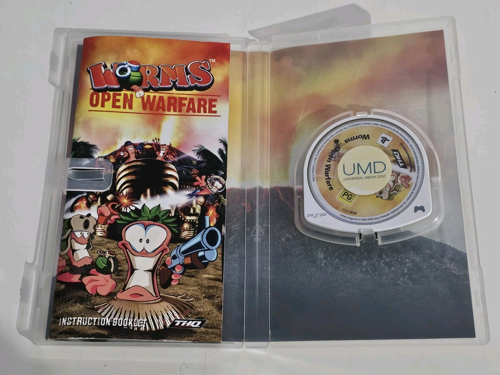 Worms: Open Warfare With Manual (Sony PlayStation Portable PSP, 2006) Game Retro Exchange Australia