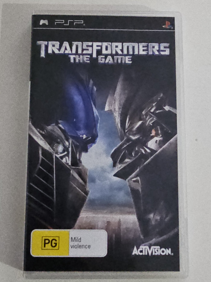 Transformers The Game (Sony PSP, 2007) Complete with Manual – Tested Working VGC | Retro Exchange