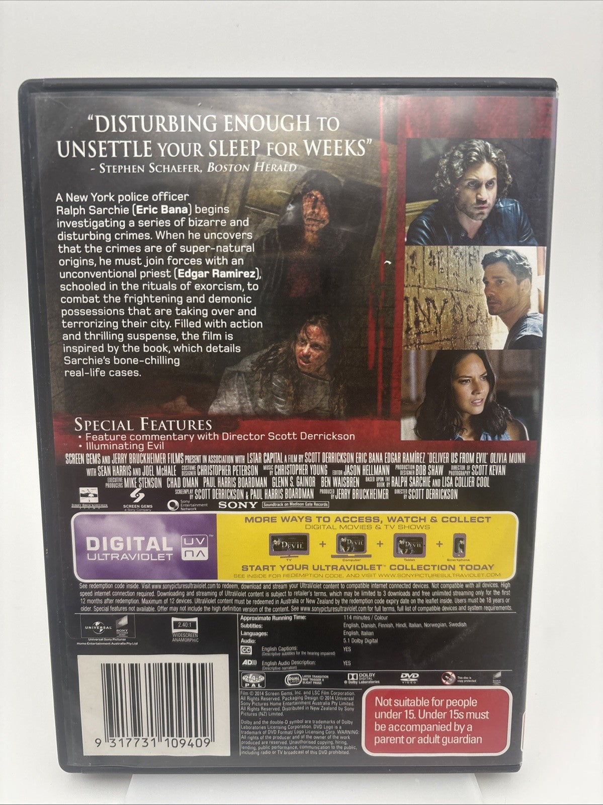 Deliver Us from Evil (DVD, 2014) Horror Region 2 4 & 5 DVD RetroExchange Australia