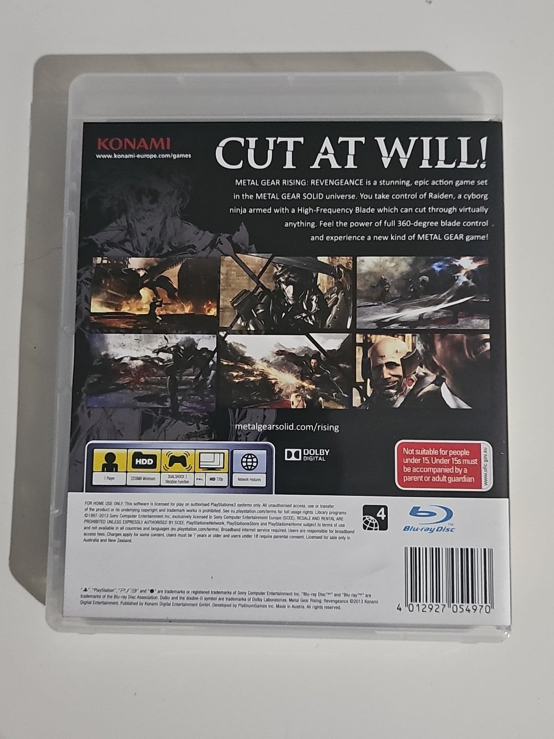 Metal Gear Rising Revengeance PS3 PAL Sony PlayStation 3 Complete PlayStation 3 PS3 Game Retro Exchange Australia